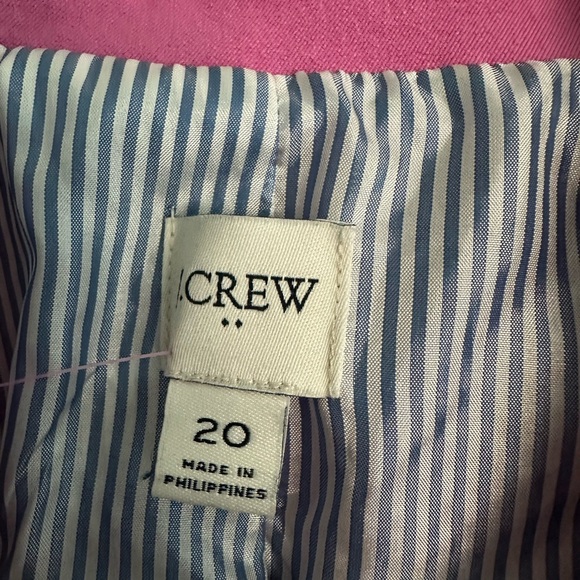 J.Crew 20 Pink Two-Button Preppy Office Siren Blazer Boardroom Chic Academia - Picture 2 of 8
